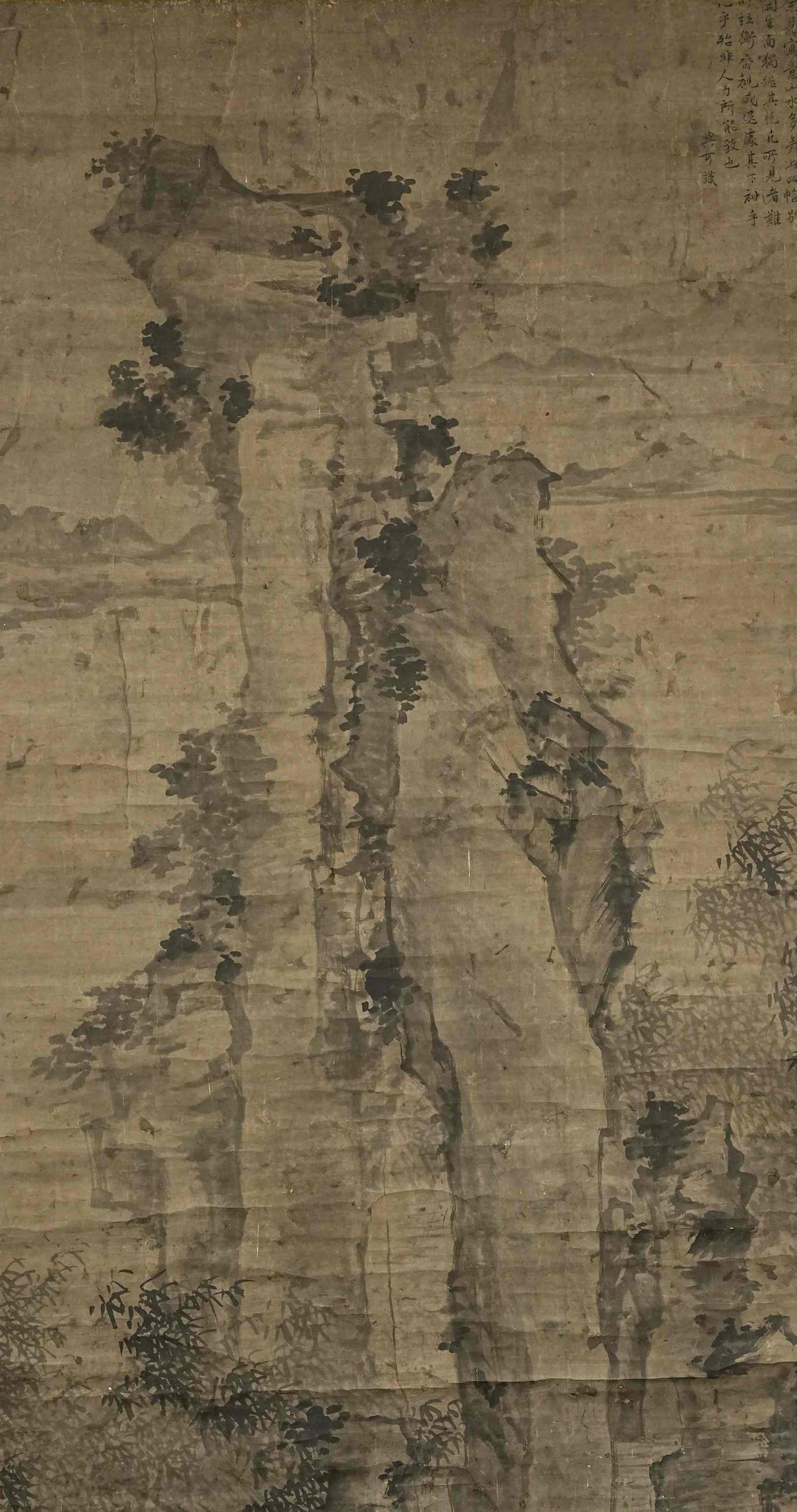 Wen Tong / Wen Yuke - Rocks and Bamboo: 153cm x 87cm. Wen Tong (1018–1079), also known as Wen Yuke, was a distinguished scholar-painter of the Northern Song dynasty, renowned for his mastery of bamboo painting and his profound influence o