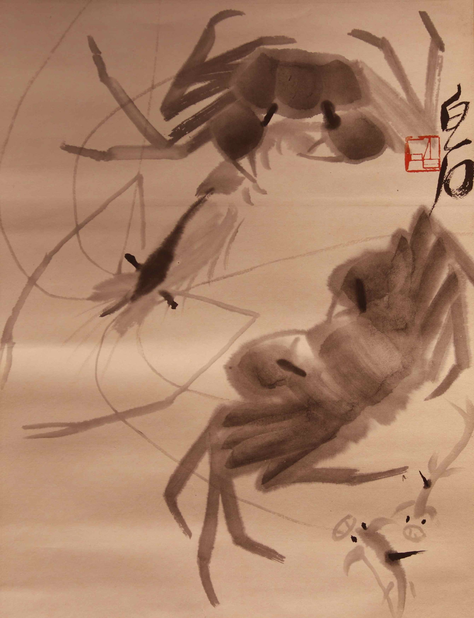 Qi Baishi - Shrimp and Crabs (1 of 7)