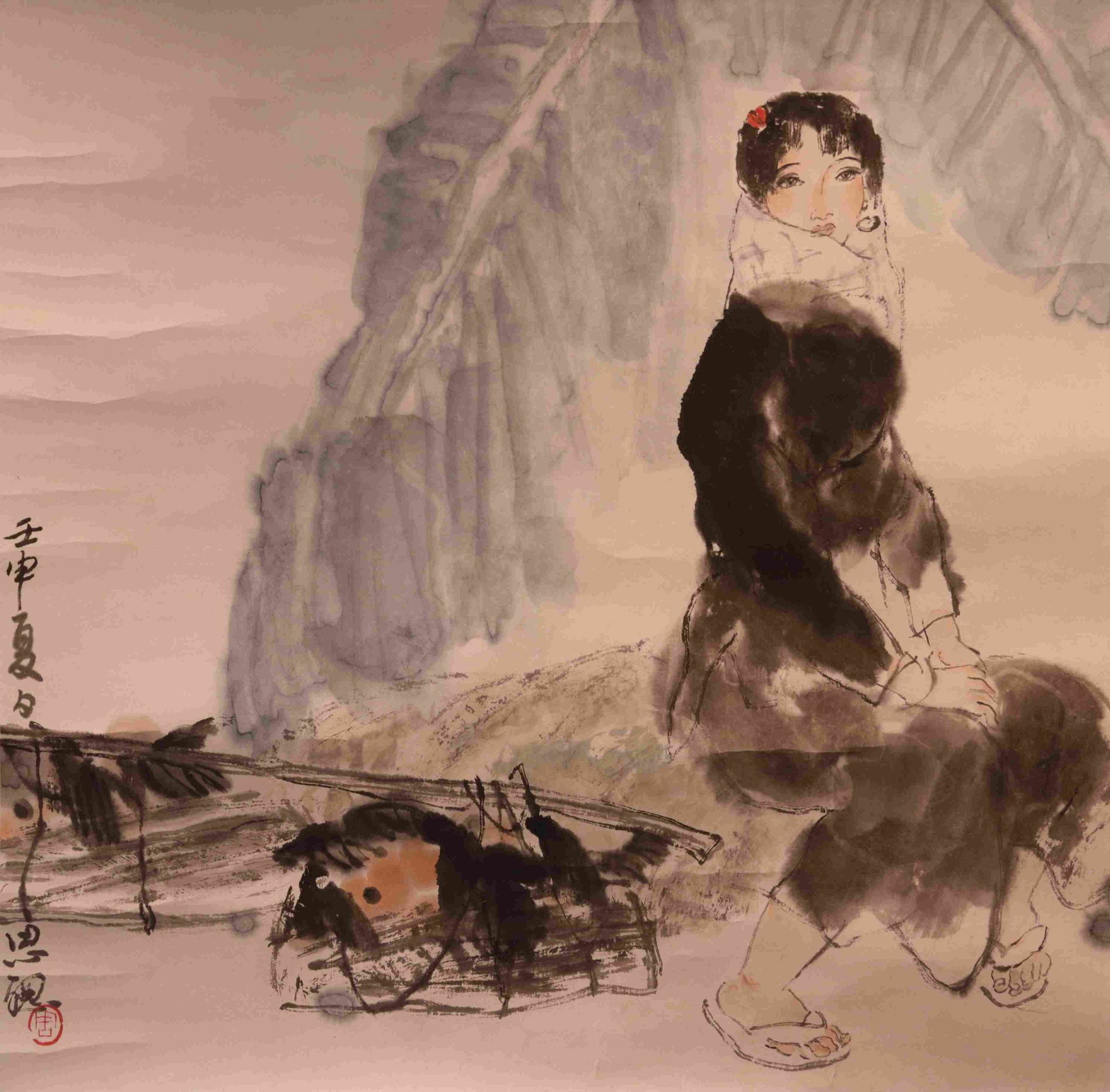 Zhou Sicong - Girl Beneath Banana Leaves (1 of 9)