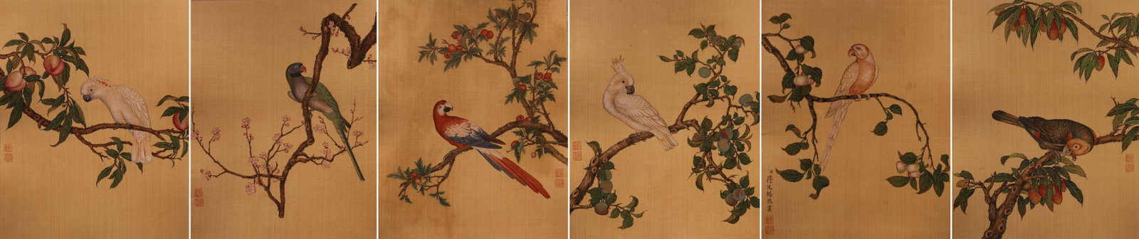 Jiang Tingxi - Flowers and Birds?(set of six) (1 of 8)