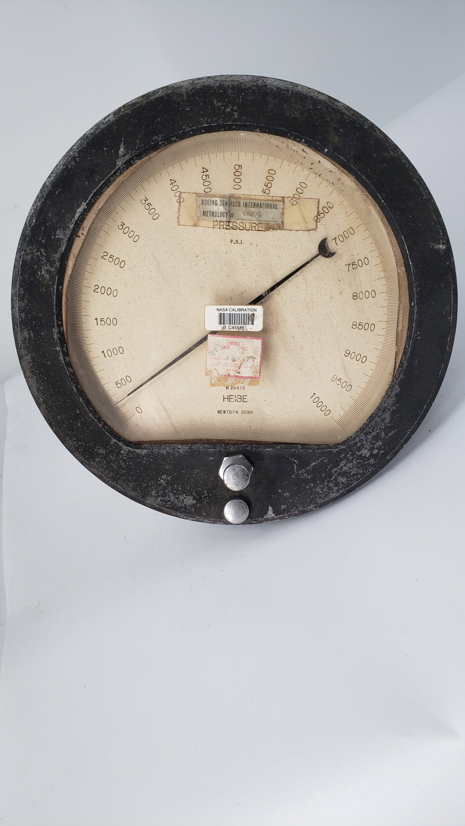 NASA APOLLO PRESSURE GUAGE. HEISE CORP. (1 of 7)