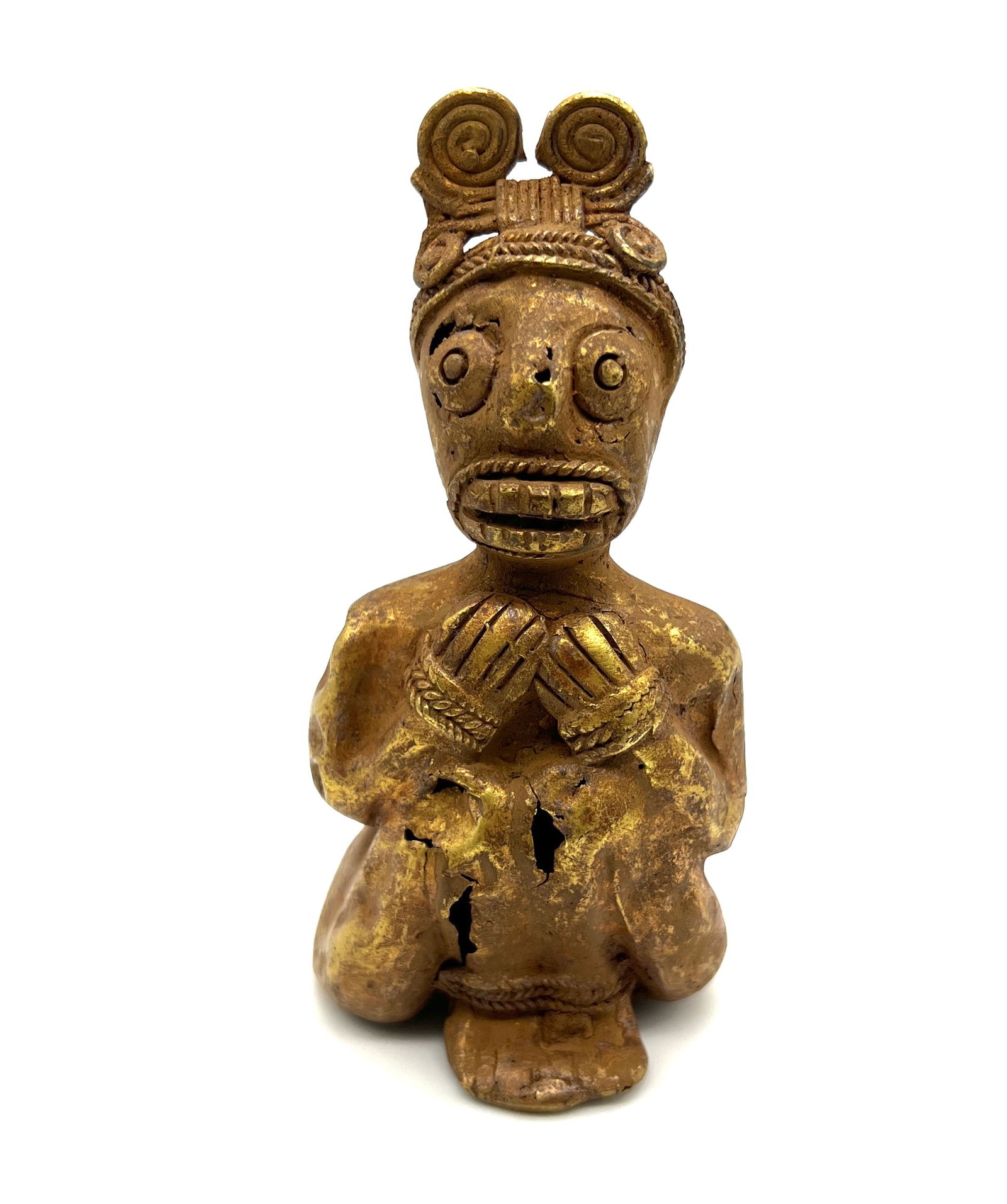 Rare Pre-Columbian Gold Tairona Exquisite Mesoamerican Artifact Very Rare (1 of 5)