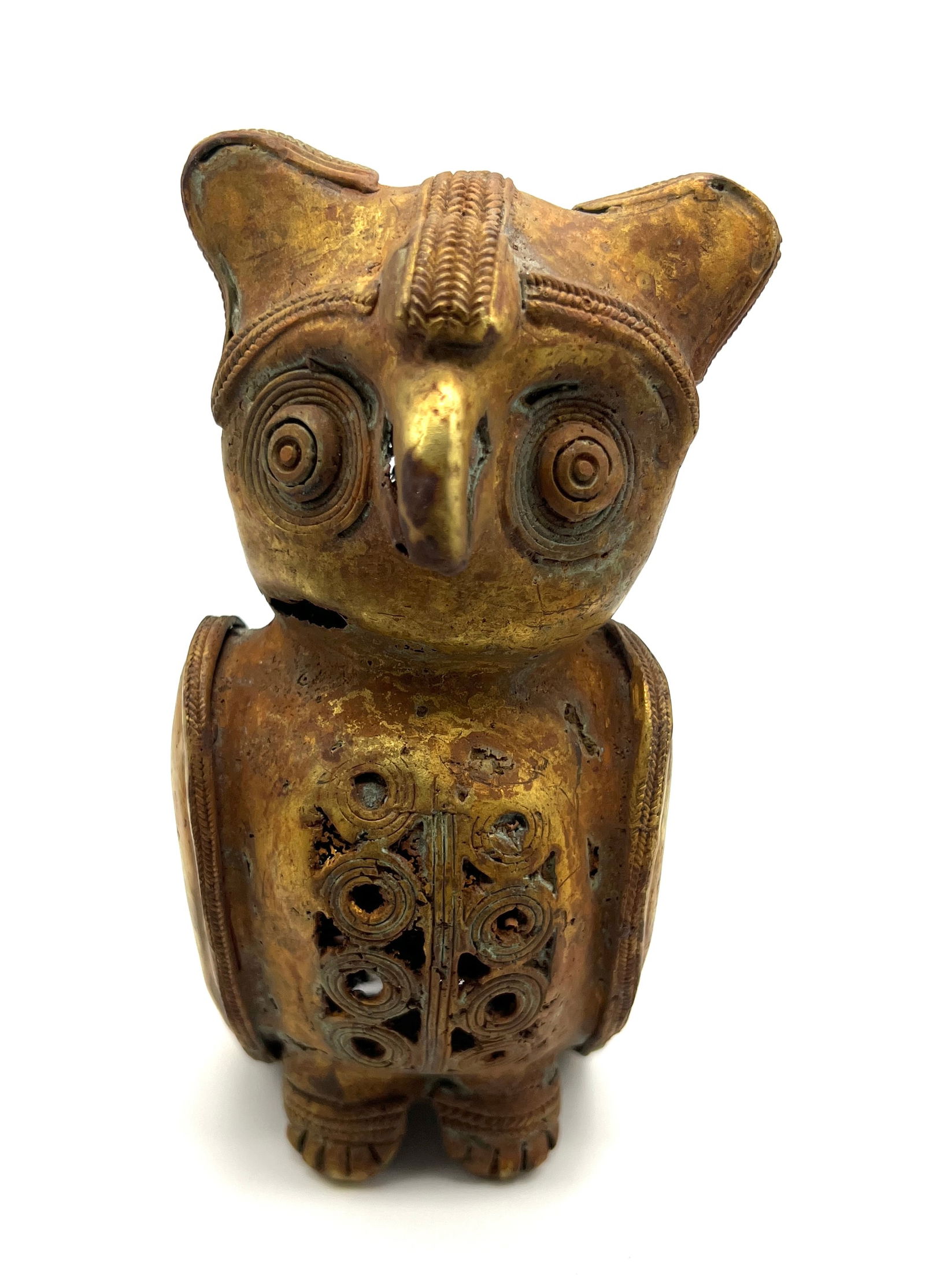 Pre-Columbian Tairona Golden Owl statue (1 of 5)