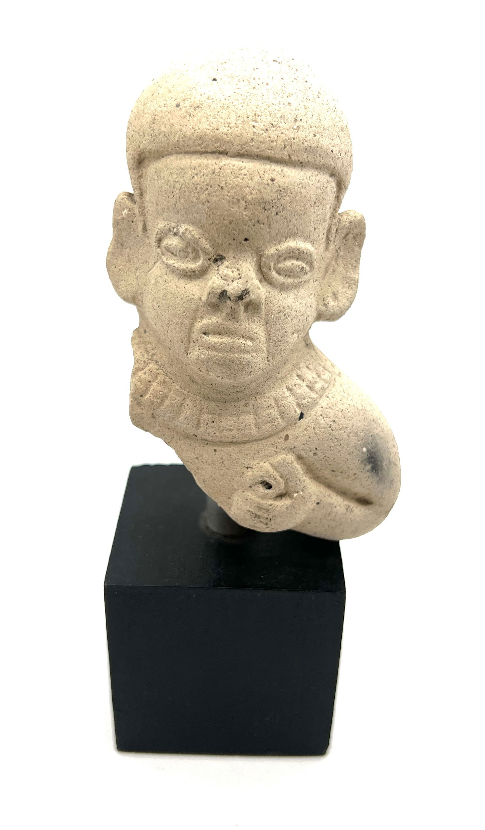 Pre-Columbian Amulet, Terracotta, Mounted Display Piece (1 of 4)