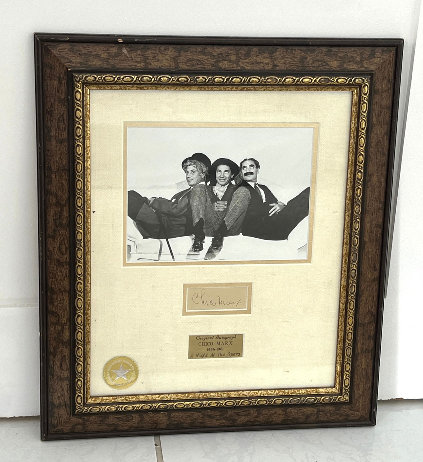 Authentic Chico Marx Autographed Photo from "A Night at the Opera" - Marx Brothers Memorabilia (1 of 4)