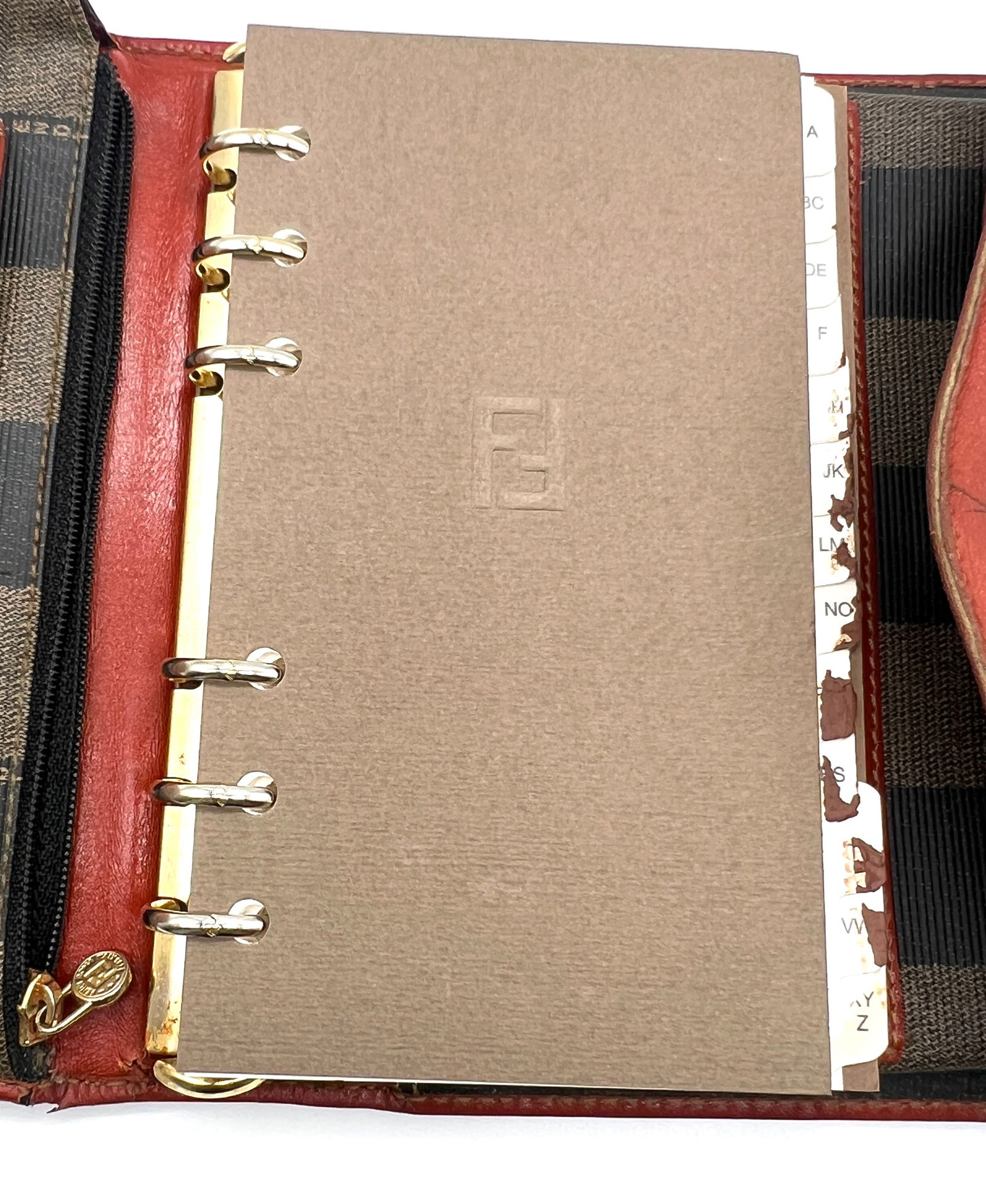 Authentic Fendi Zucca Wallet & Matching Textured Belt Set - Vintage Luxury Lot (1 of 3)