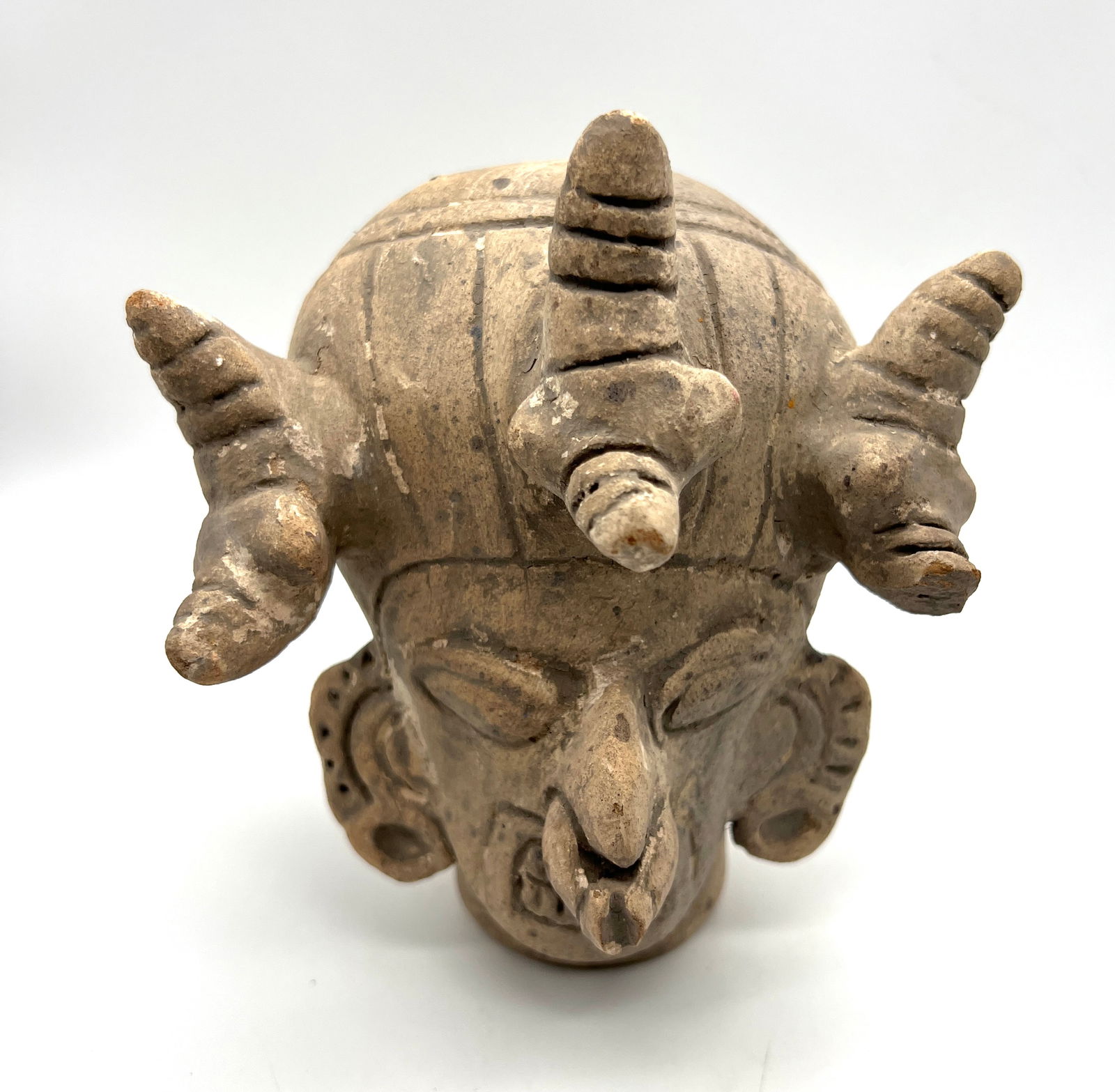 Pre-Columbian Terracotta Figural Whistle (1 of 5)