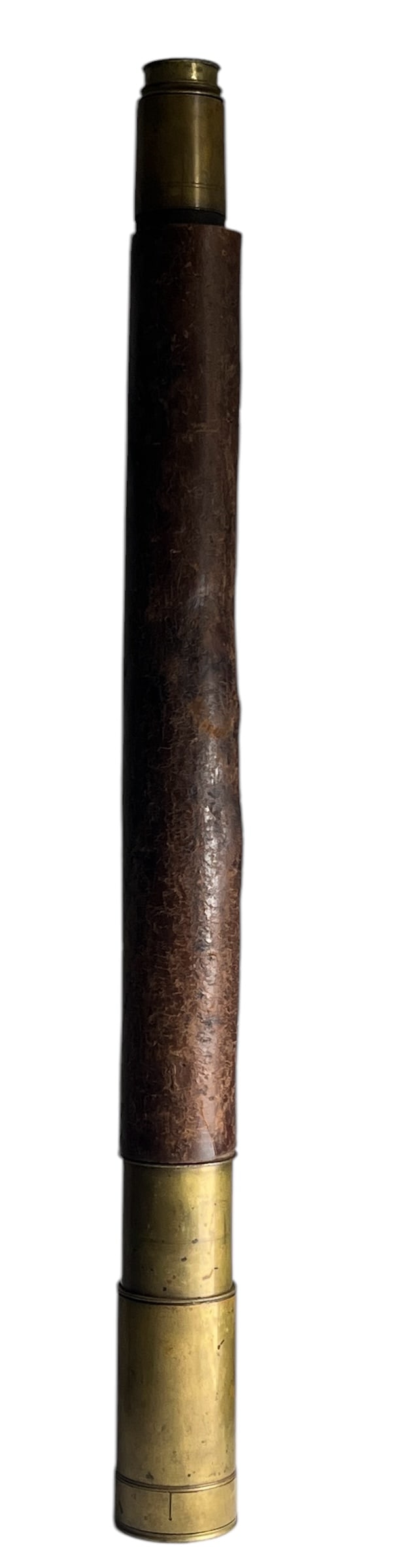 Antique Brass and Leather Naval Telescope ; 19th Century Maritime Collectible (1 of 4)