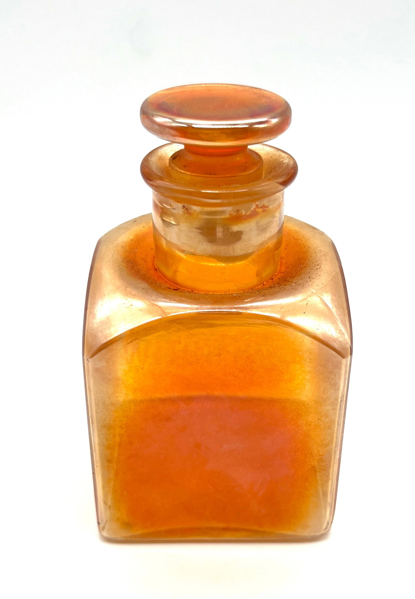 Antique Amber Glass Bottle: Antique Amber Glass Bottle - A Glowing Piece of History