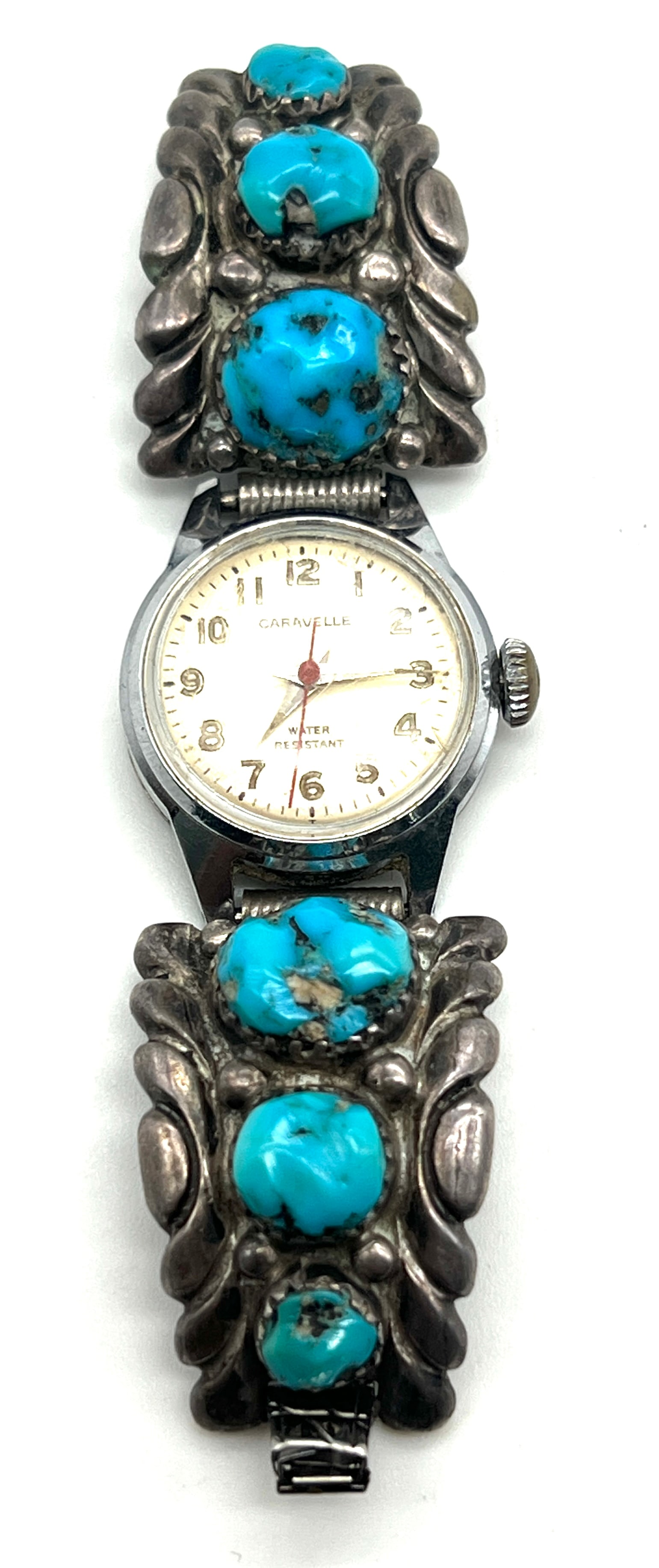 Title: Rare Vintage Sterling Silver Eagle Pendant with Genuine Turquoise Stone (1 of 7)