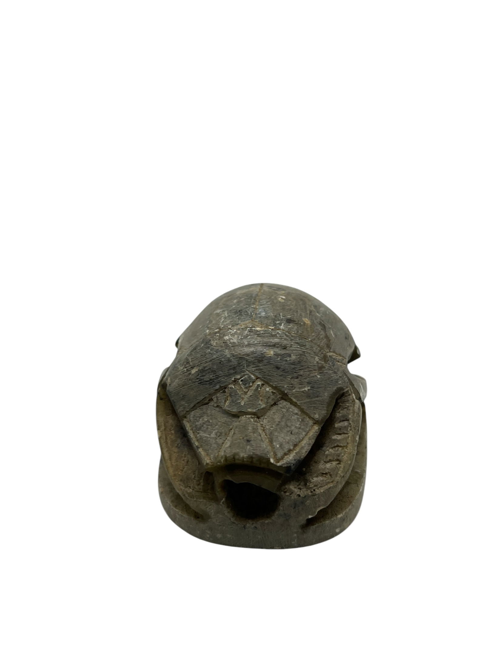 Ancient Egyptian Scarab Beetle Amulet - Carved Stone, Symbol of Rebirth and Protection (1 of 4)