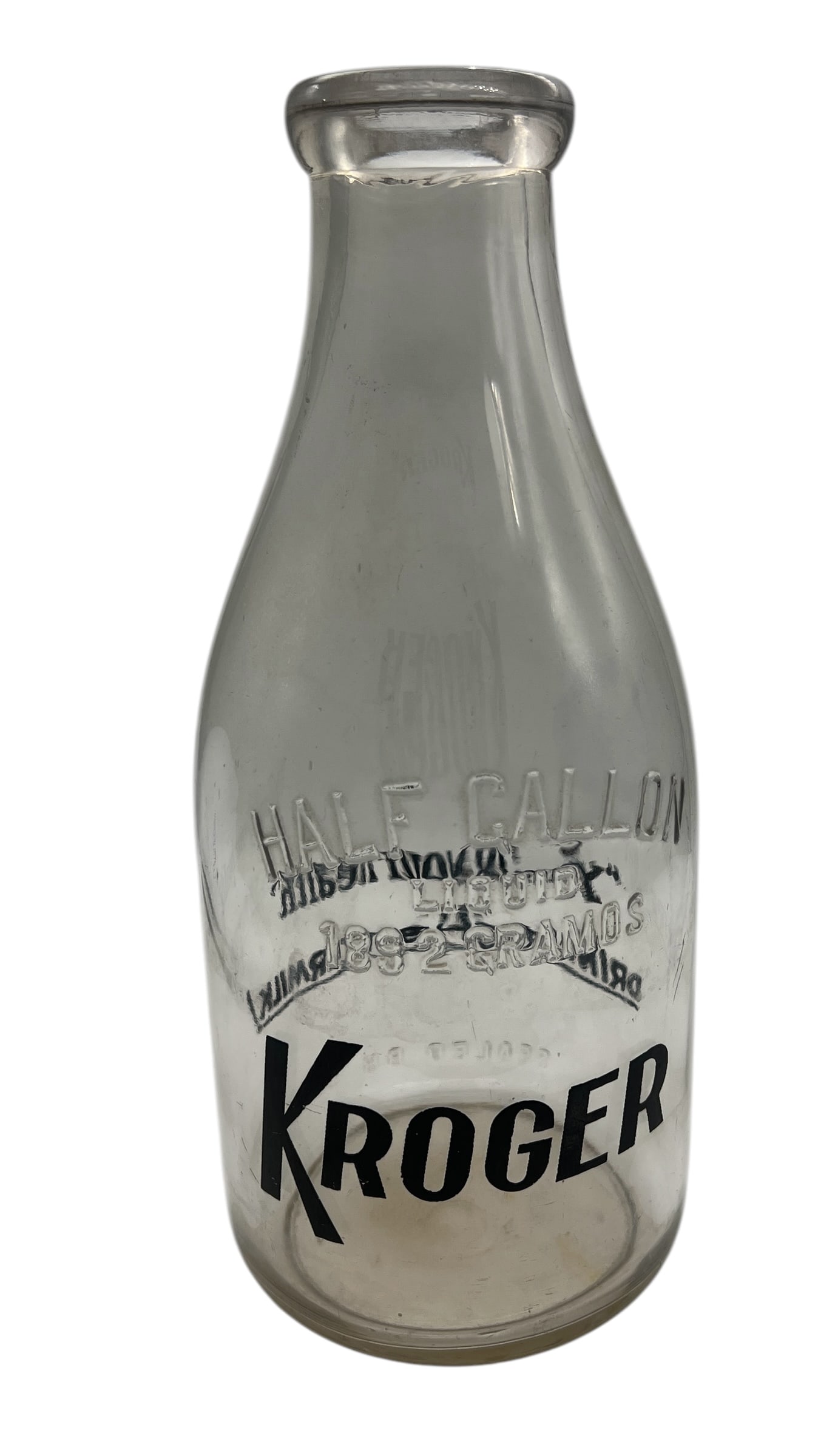 Vintage Kroger Half Gallon Milk Bottle (1 of 4)