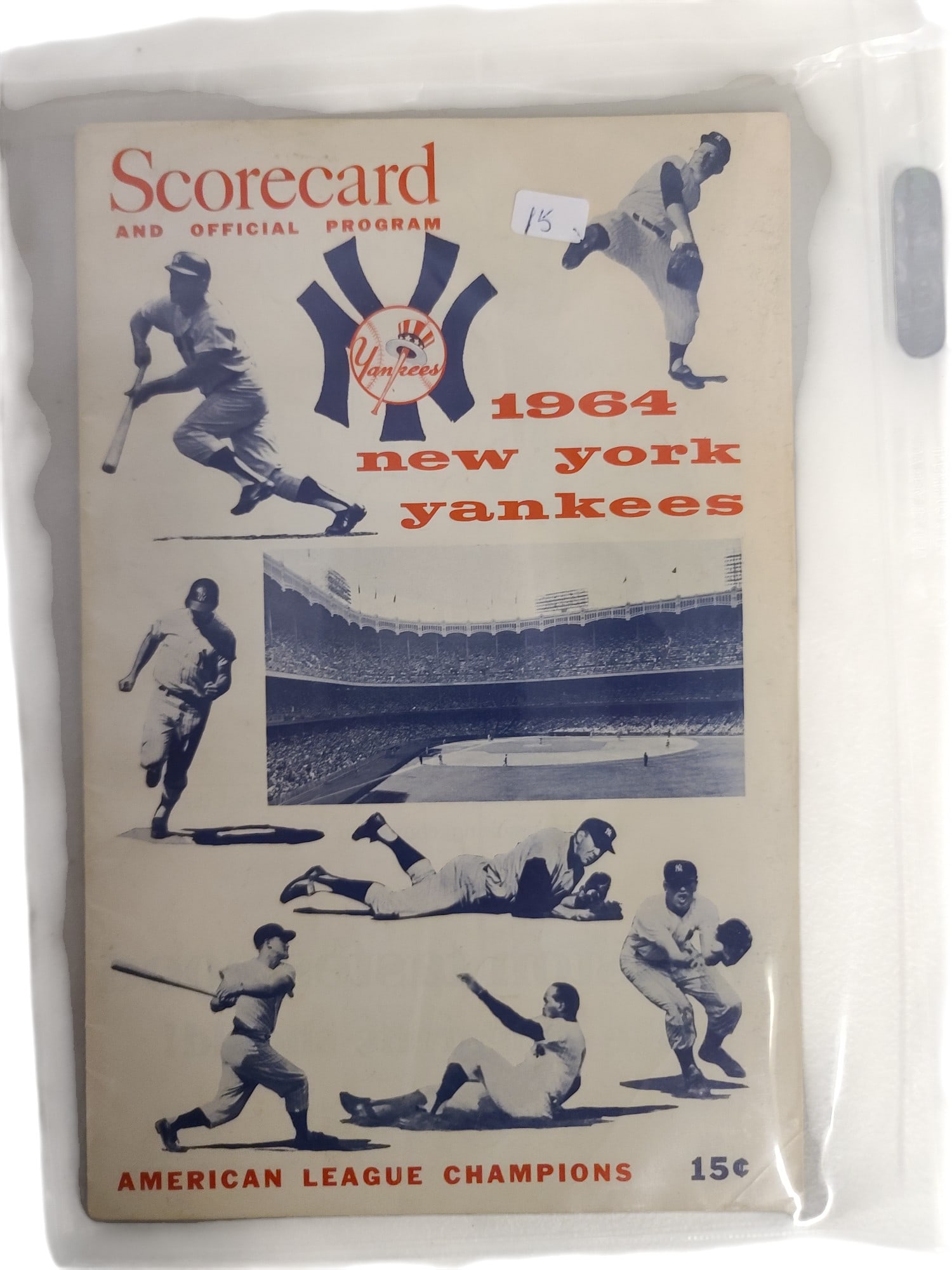 Vintage 1964 new york yankees scorecard and offical program (1 of 2)