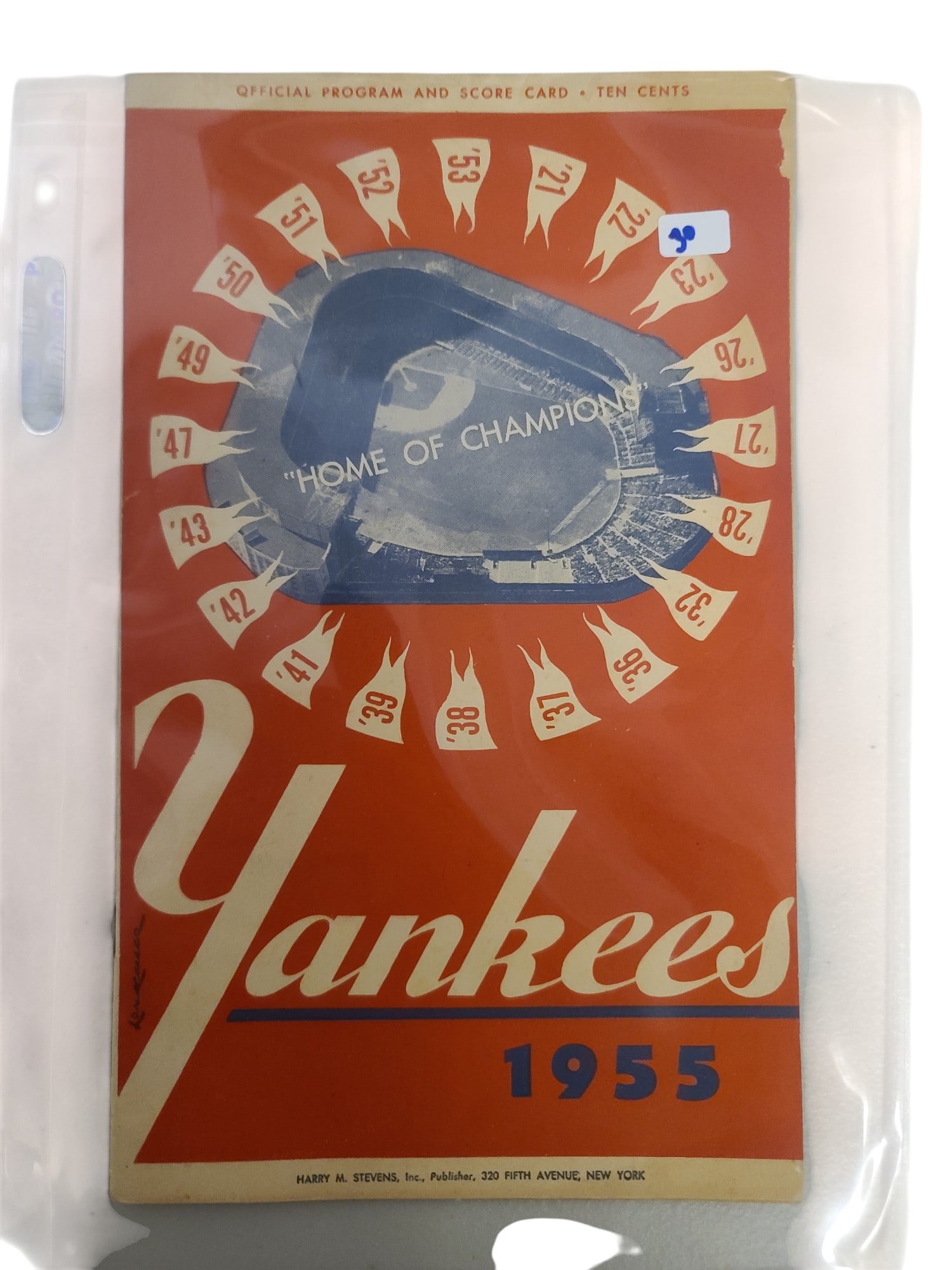 Vintage 1955 New york yankees Offical program and score card (1 of 2)