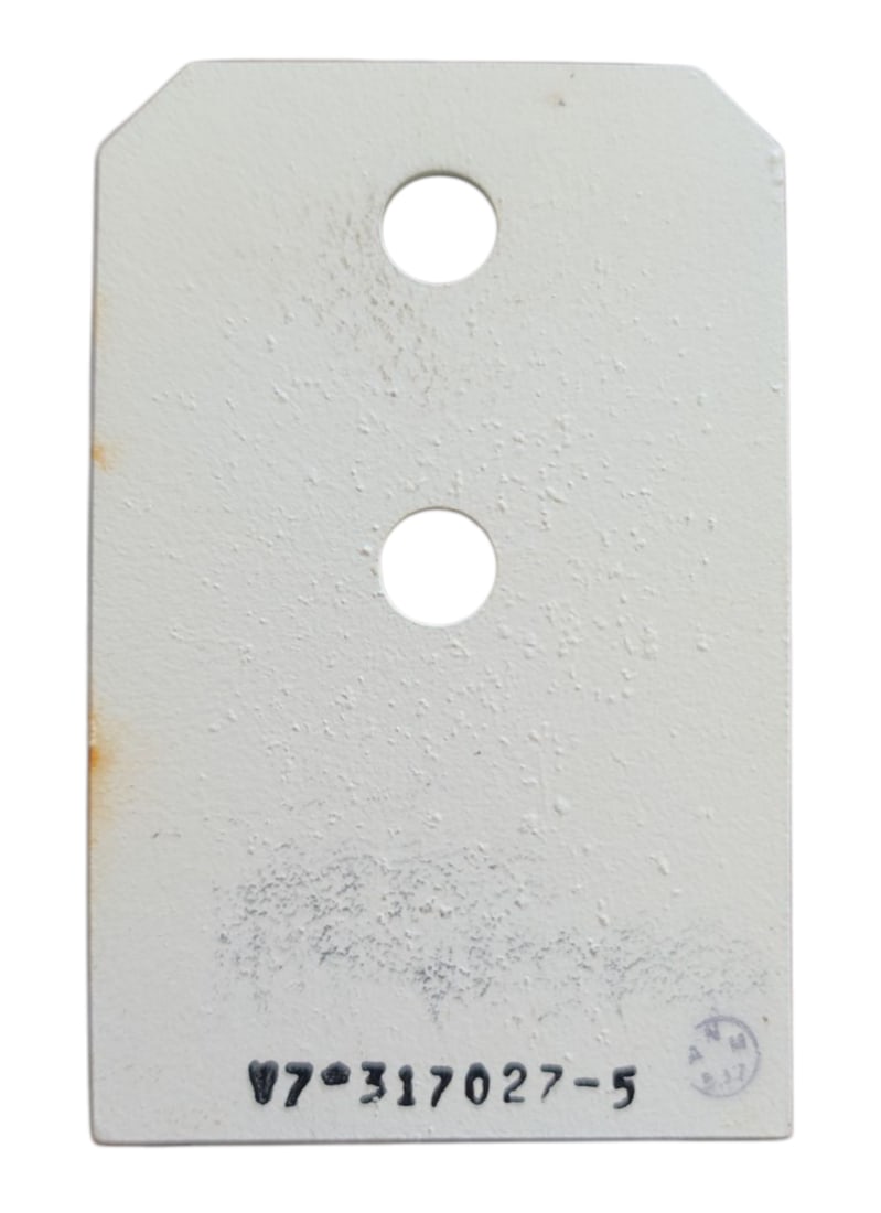 Misc. Metal Tab: Don't miss this rare opportunity to acquire a mysterious collectable of authentic NASA items, sourced directly from the estate of Charles Bell. Each item in this exclusive lot is guaranteed genuine an