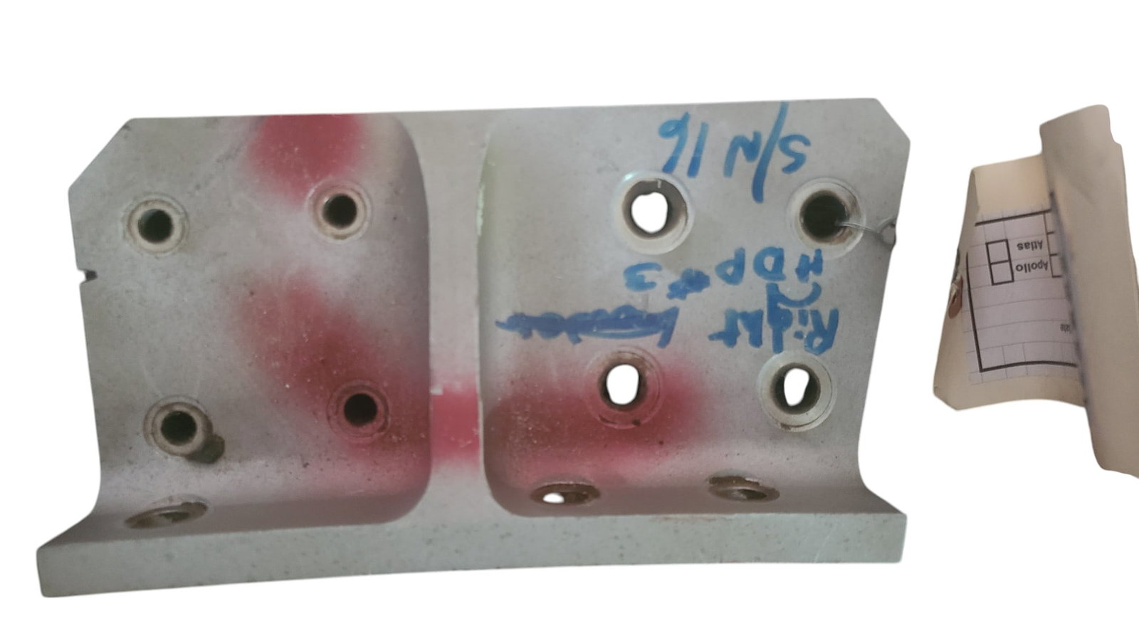 Thiakol Solid Rocket Booster Support Plate: Don't miss this rare opportunity to acquire a mysterious collectable of authentic NASA items, sourced directly from the estate of Charles Bell. Each item in this exclusive lot is guaranteed genuine an