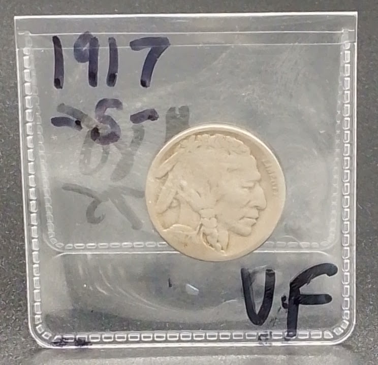 1917 Buffalo Nickel - S - VF+ (1 of 3)