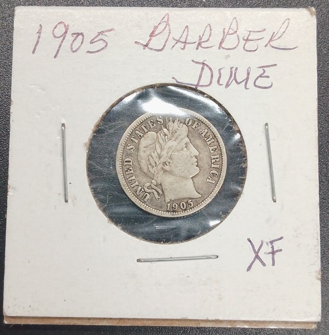 1905 Barber Dime - XF (1 of 3)