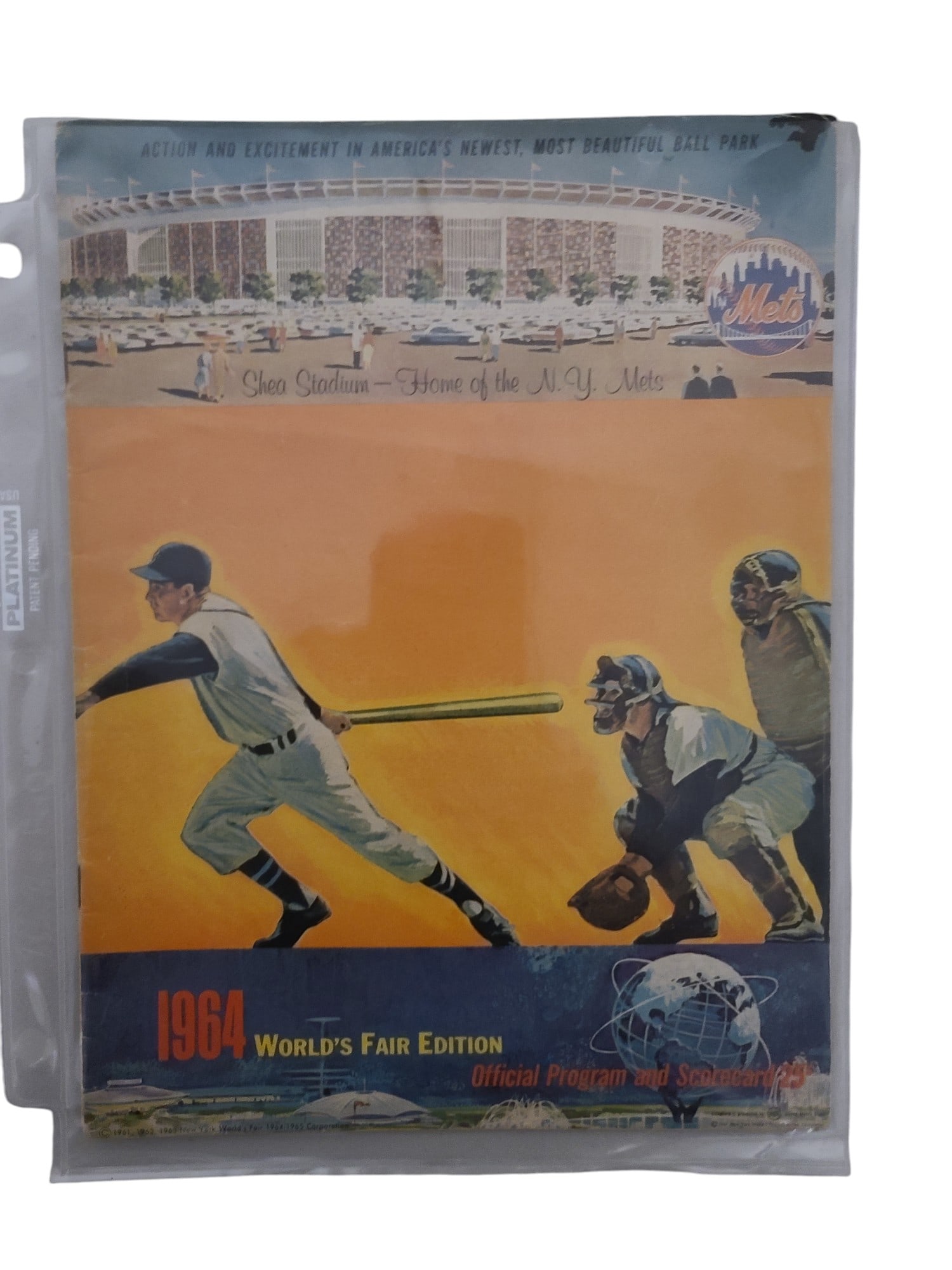 vintage 1964 New york mets offical program and scorecard Worlds fair edition (1 of 2)