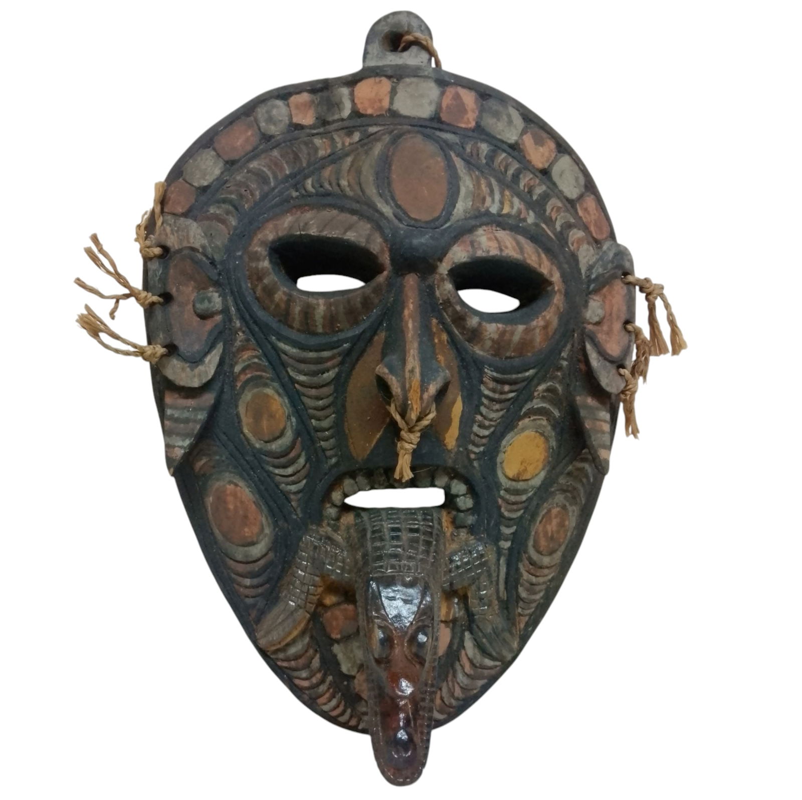 Traditional African Tribe Mask with Tongue Out (1 of 7)