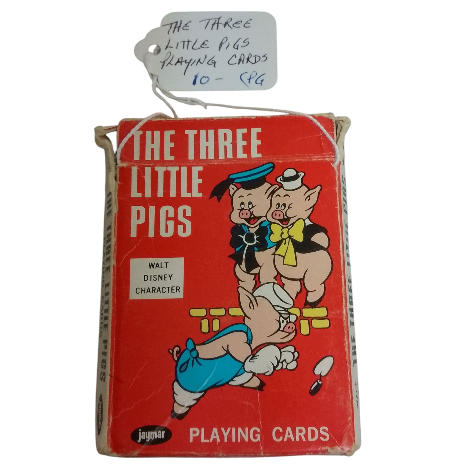 Vintage Jaymar's Three Little Pigs Playing Cards: Vintage Jaymar's Three Little Pigs Playing Cards Approx. 3 1/2in. x 2 1/2in.