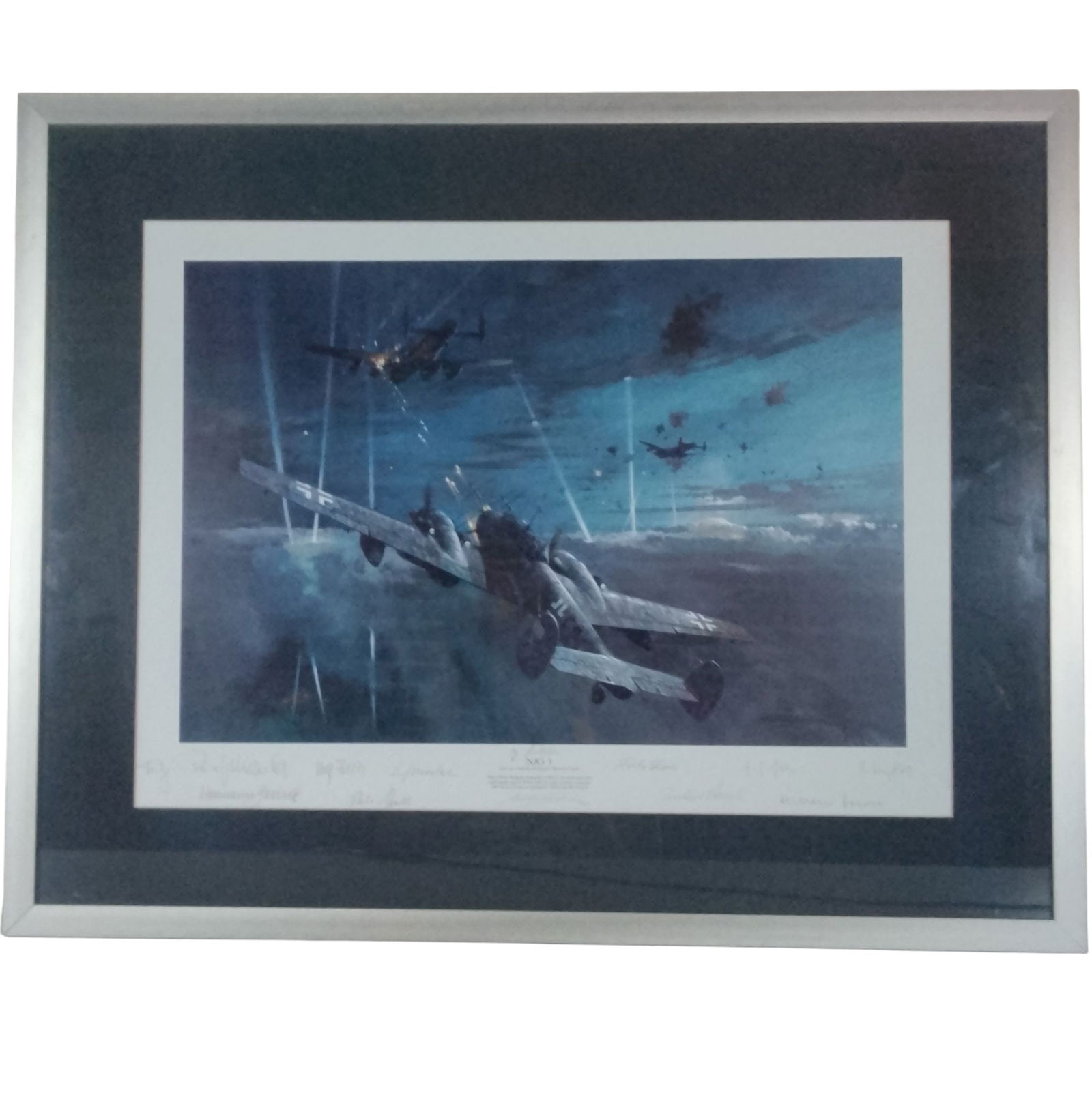 NJG 1 by Michael Turner, Signed by 10 NJG Pilots - #172 of 750: NJG 1 by Michael Turner, Signed by 10 NJG Pilots - #172 of 750 (Has Certificate of Authenticity)