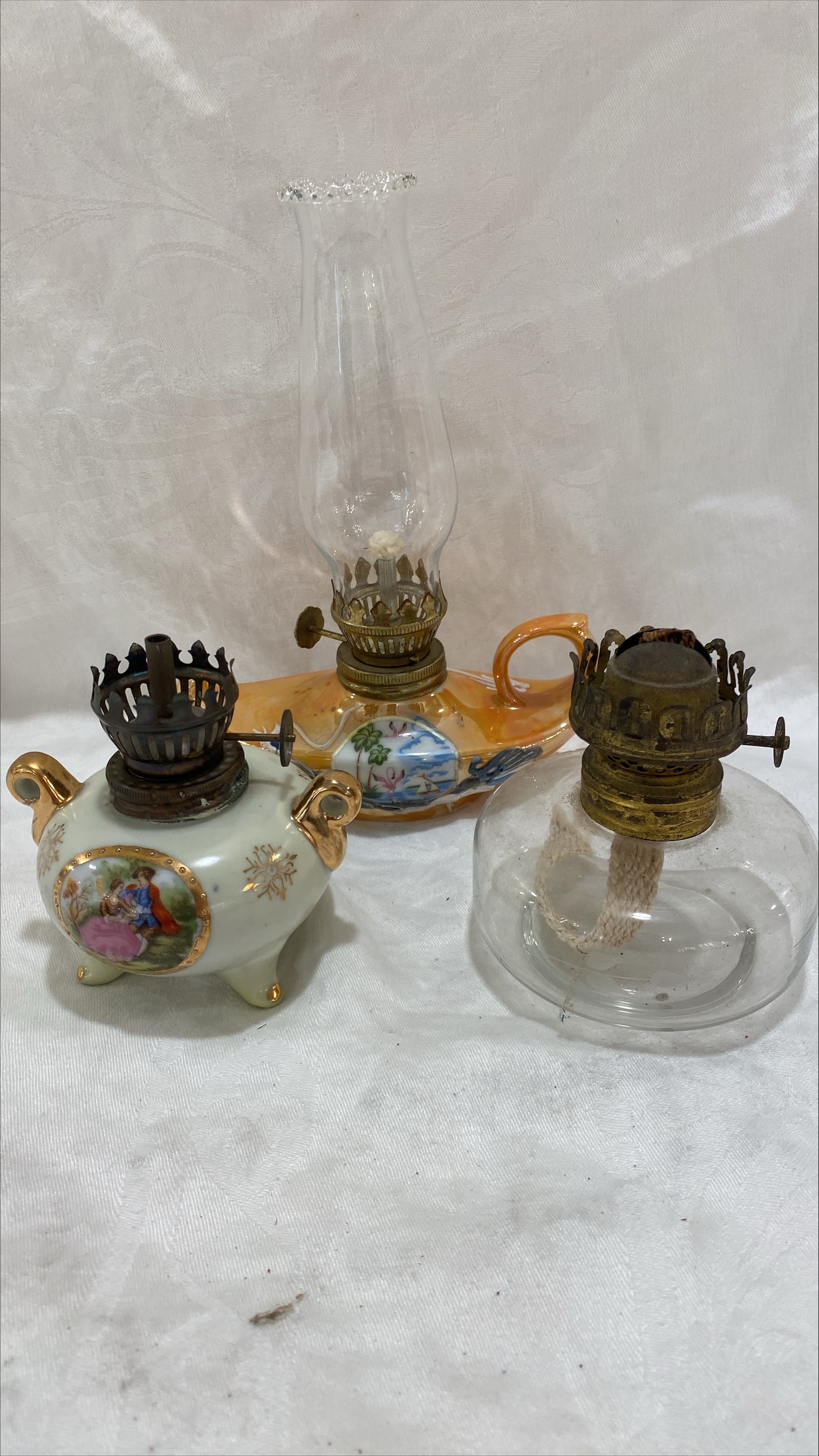 3 miniature oil lamps (1 of 5)