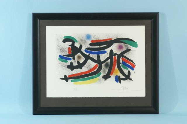 JOAN MIRO "LITHOGRAPHS VOLUME I" COLOR LITHOGRAPH: JOAN MIRO "LITHOGRAPHS VOLUME I" COLOR LITHOGRAPH ON DELUXE ARCHES PAPER. Height: 17 1/4 in. by Width: 24 1/2 in.