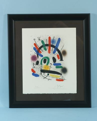 JOAN MIRO "LITHOGRAPHS VOLUME I" COLOR LITHOGRAPH: JOAN MIRO "LITHOGRAPHS VOLUME I" COLOR LITHOGRAPH ON DELUXE ARCHES PAPER. Height: 17 1/2 in. by Width: 14 1/2 in.