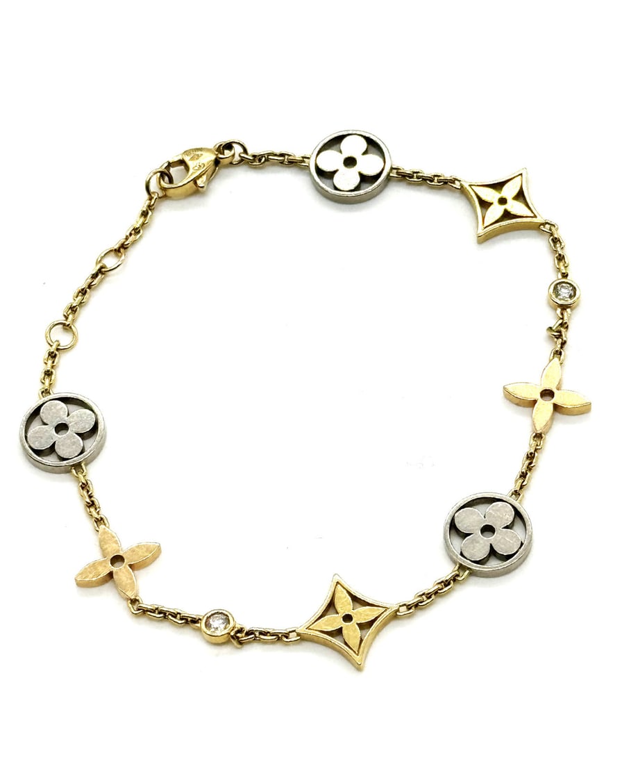 Louis Vuitton Idylle Blossom bracelet, 3 golds and diamonds (1 of 10)