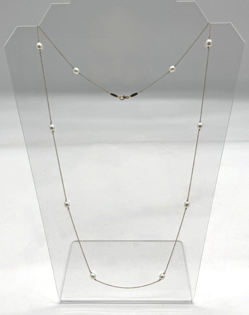 Tiffany&co x Elsa Peretti Pearls by the Yard? Sprinkle Necklace Yellow Gold 18kt: Tiffany&co x Elsa Peretti Pearls by the Yard? Sprinkle Necklace Yellow Gold 18ktThe Tiffany & Co. x Elsa Peretti Pearls by the Yard™ Sprinkle Necklace in Yellow Gold 18kt is a luxurious and elegant