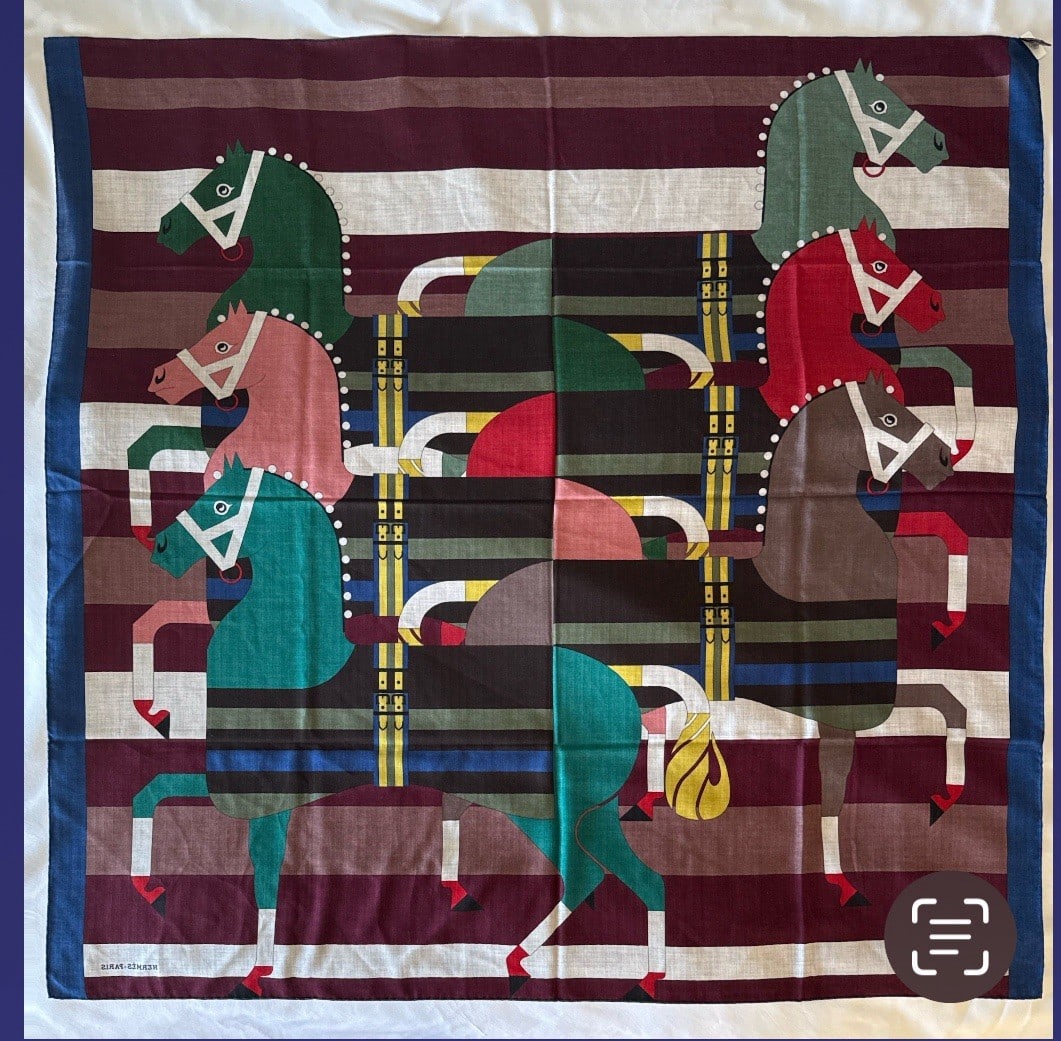 Hermes Chale Rocabar Cashmere and Silk 140 Cm (1 of 6)