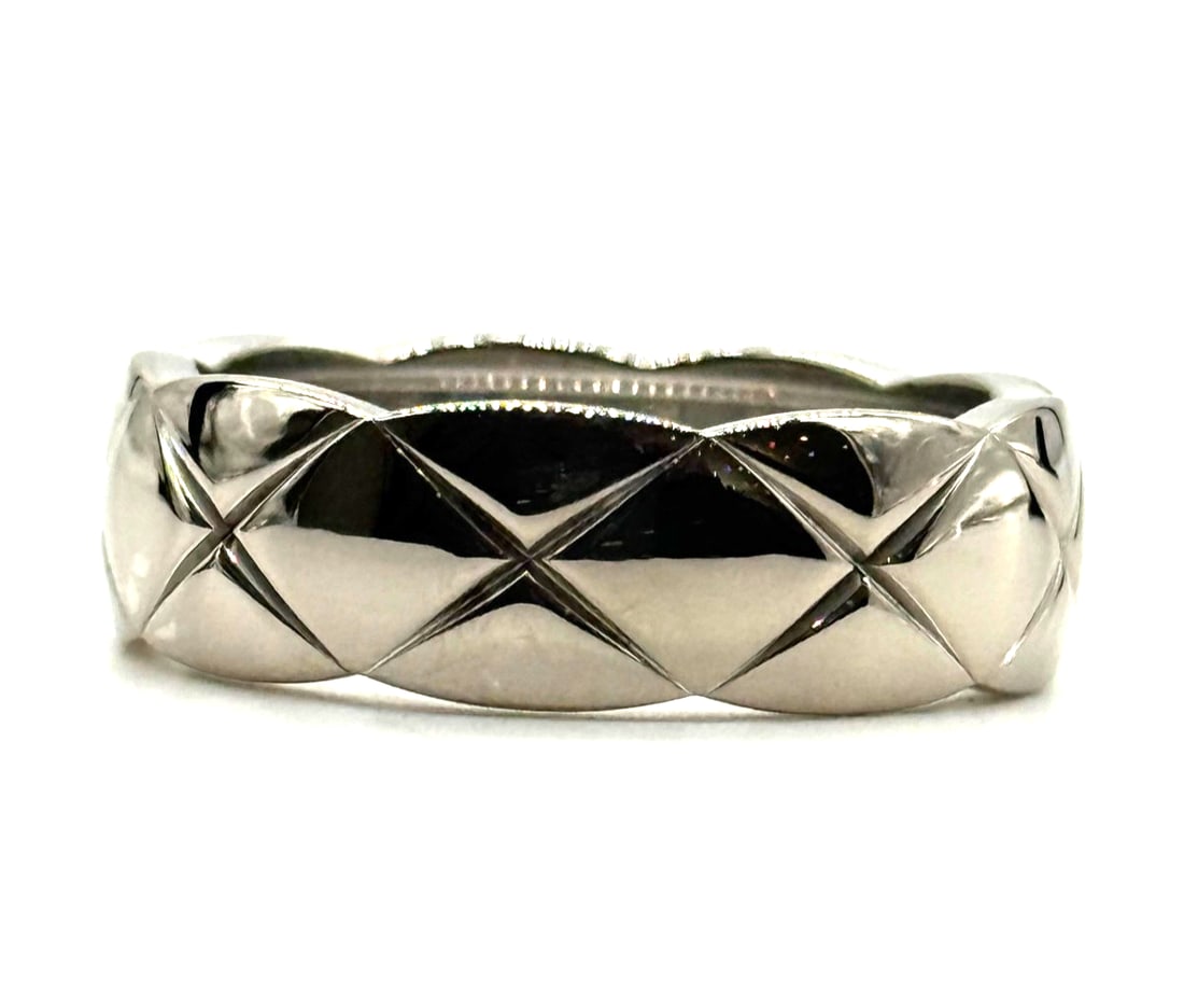 Chanel 18K White Gold Coco Crush Ring (1 of 4)