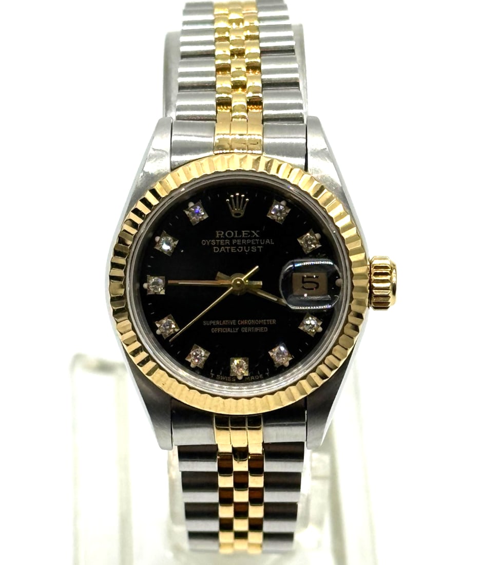 Rolex Lady DateJust Diamond Dial ss and 18k yellow gold, automatic, 26mm 69173 (1 of 7)