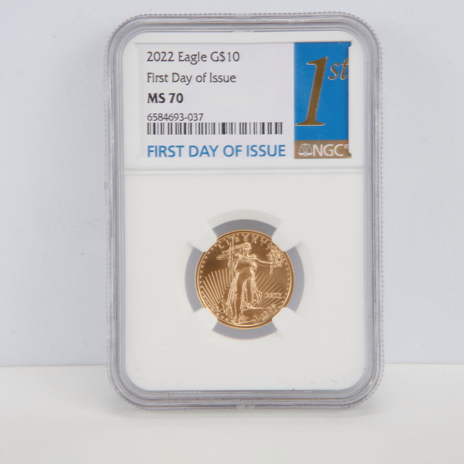 2022 $10 American Gold Eagle 1/4 oz Gold – NGC MS70 First Day of Issue (1 of 2)