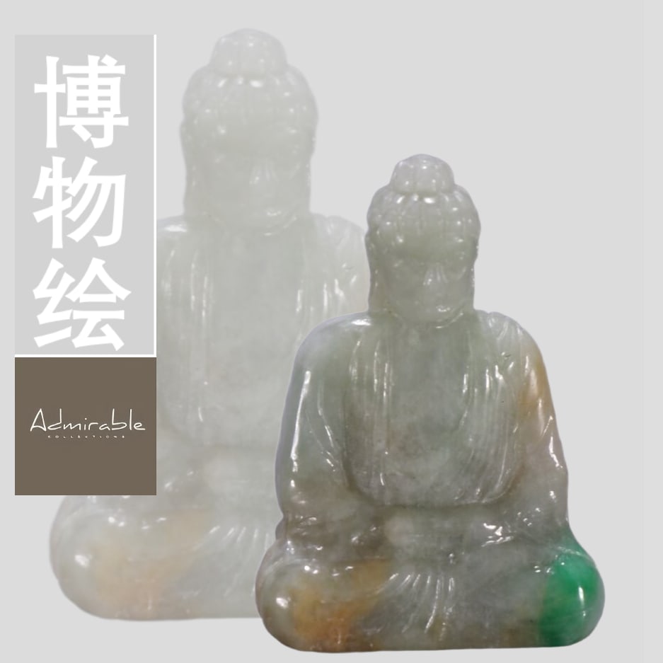 A piece of emerald Buddha: Emerald BuddhaSize: H:3.4cm W:2.5cm W:14.5g (The Dimensions Of All Batches Are Manually Measured.If You Need More Detailed Information, Please Contact Our Customer Service Before Bidding.)