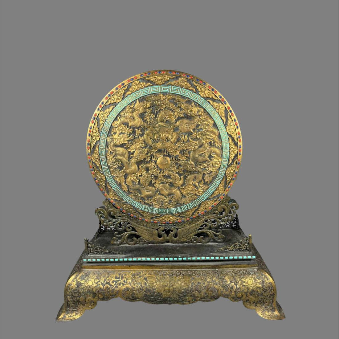 A Bronze Gilt Screen Auction