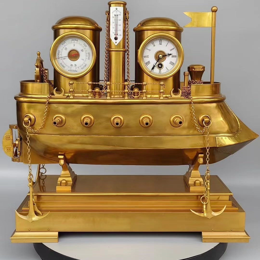 A smooth sailing ancient ship clock (1 of 9)