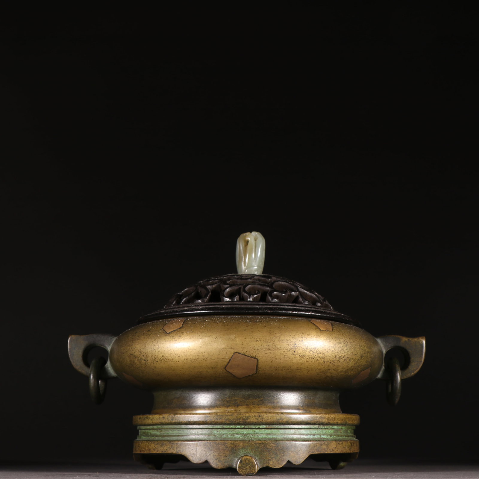 A treasure of the world, copper-dotted gold-dotted double ear ring aroma diffuser (1 of 9)