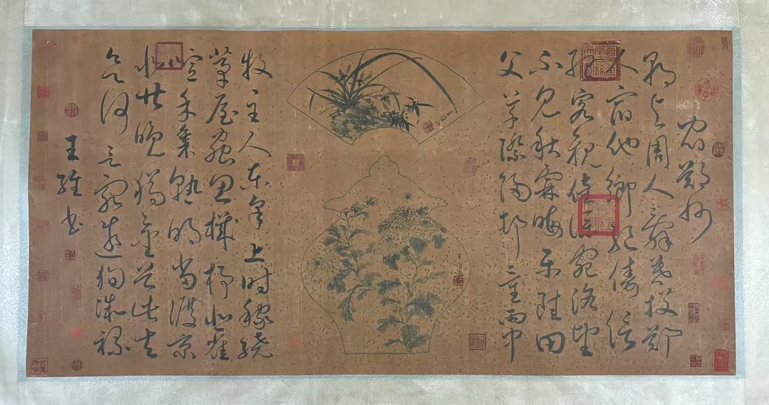 An Fabulous Chinese Ink Calligraphy By Paper: An Fabulous Chinese Ink Calligraphy By Paper Wang wei without frame size:136cmx67cm (The Dimensions Of All Batches Are Manually Measured.If You Need More Detailed Information, Please Contact Our Custo