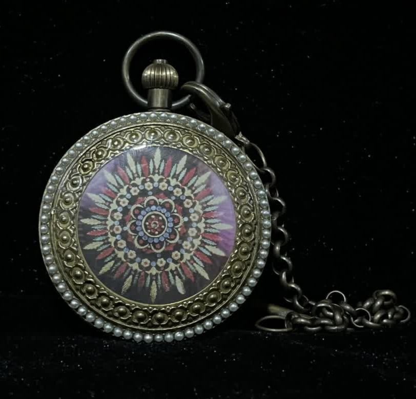 A double-open pure copper pocket watch in the late Qing Dynasty (1 of 6)