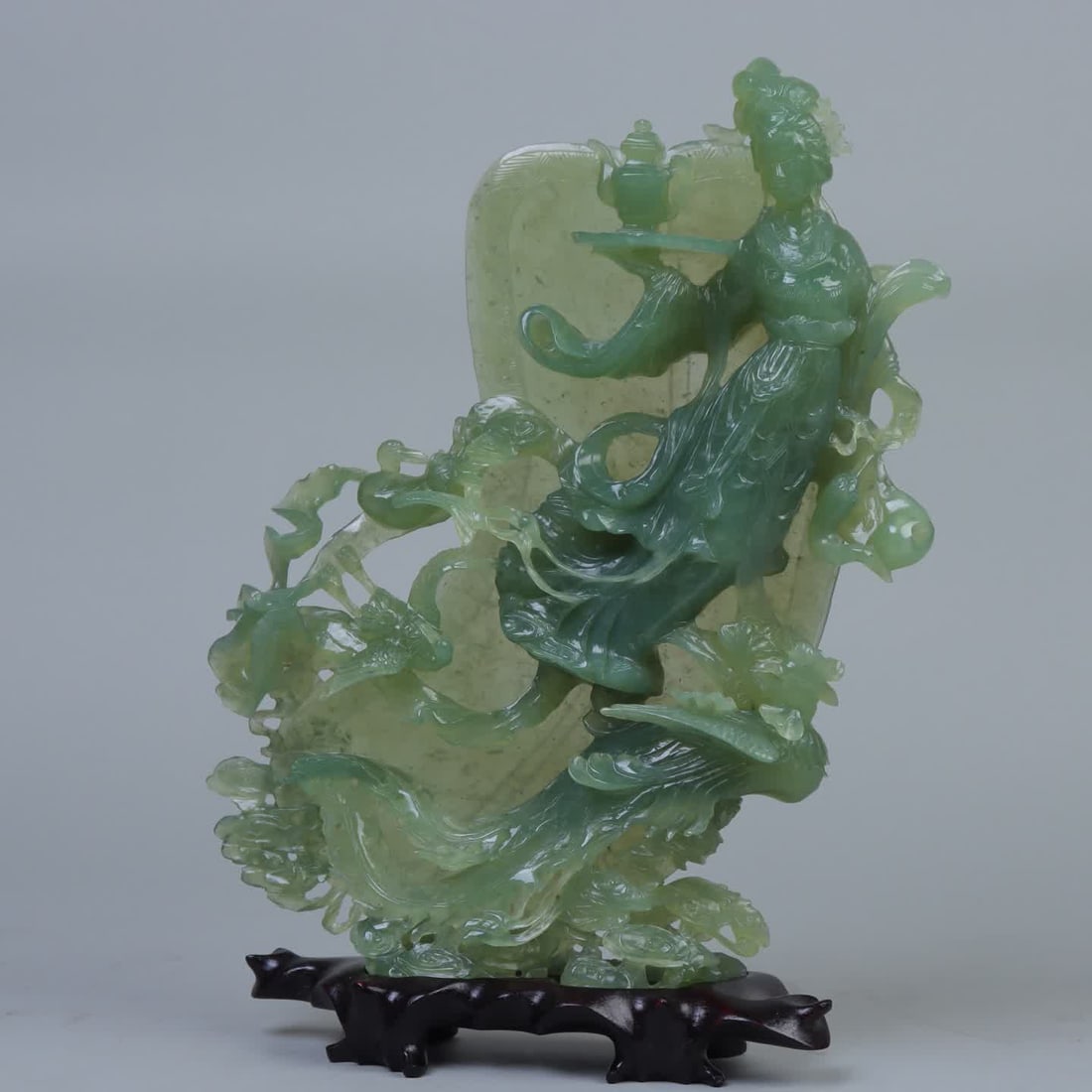 A jade carved fairy ornament (1 of 9)