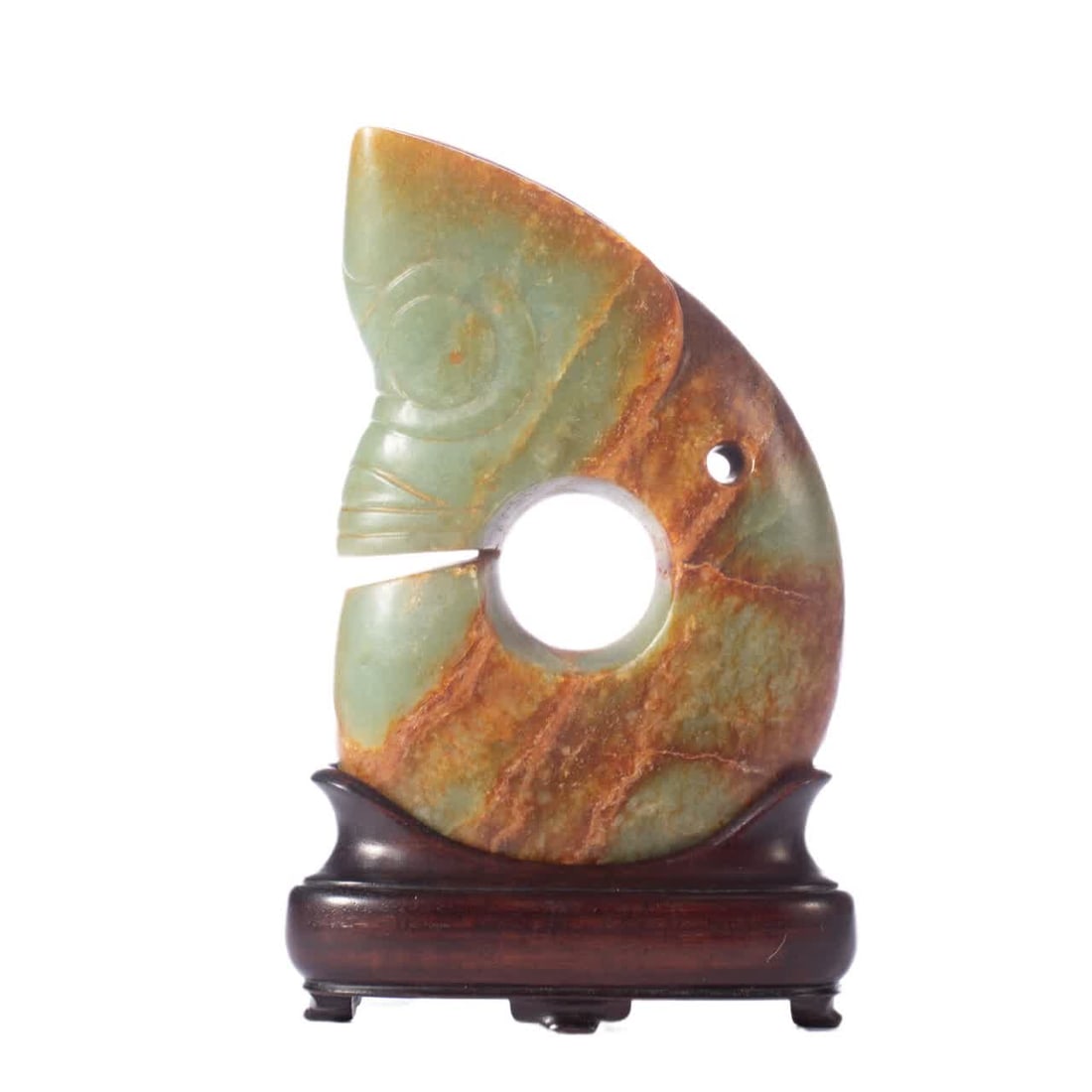 A piece of ancient jade pig dragon: Ancient jade pig dragon SIZE: L:11cm W:4cm H:18cm W:950g (The Dimensions Of All Batches Are Manually Measured.If You Need More Detailed Information, Please Contact Our Customer Service Before Bidding.