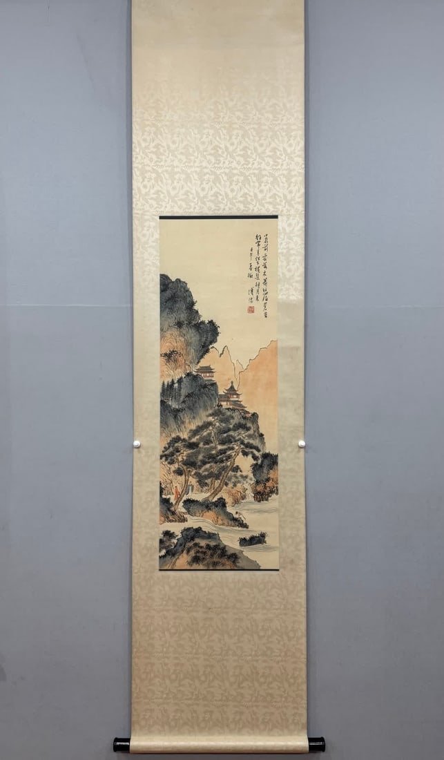 A work by Pu Ru: Pu Ru's works SIZE: 35x102cm (The Dimensions Of All Batches Are Manually Measured.If You Need More Detailed Information, Please Contact Our Customer Service Before Bidding.)