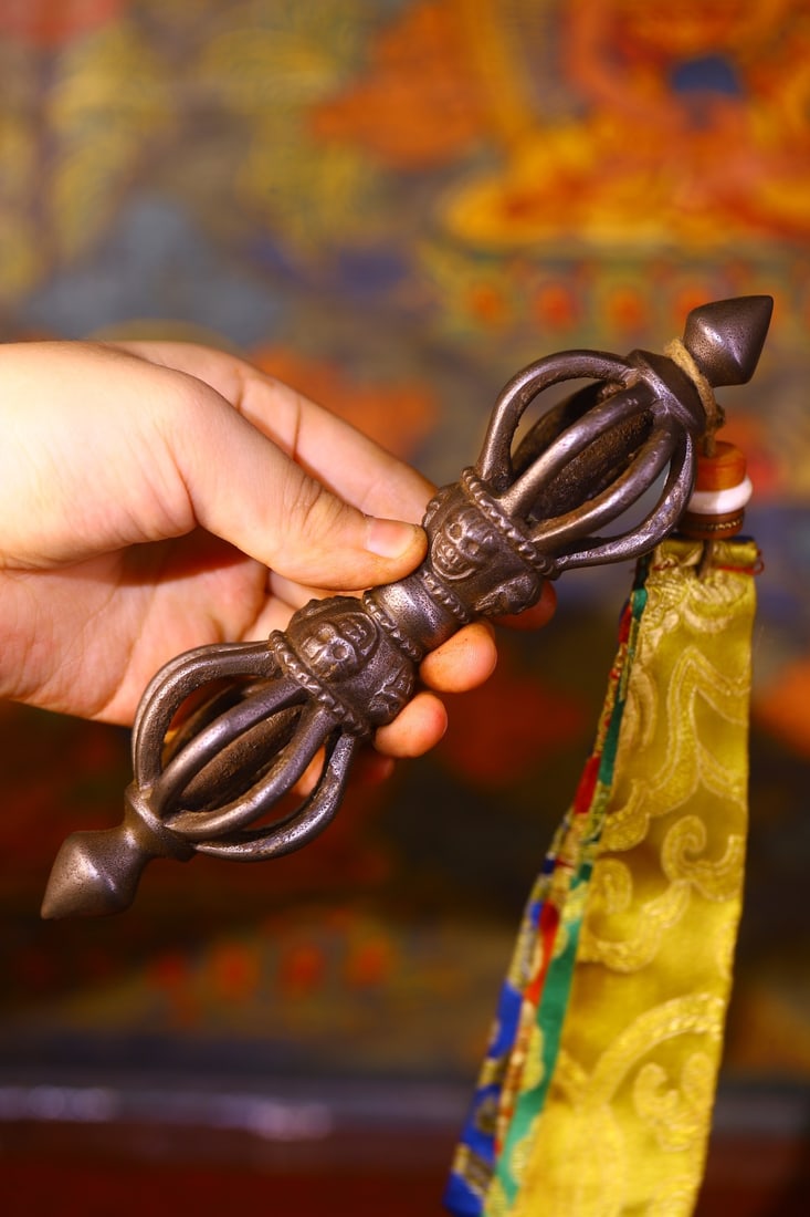 An Exquisite Iron Vajry Pestle (1 of 9)