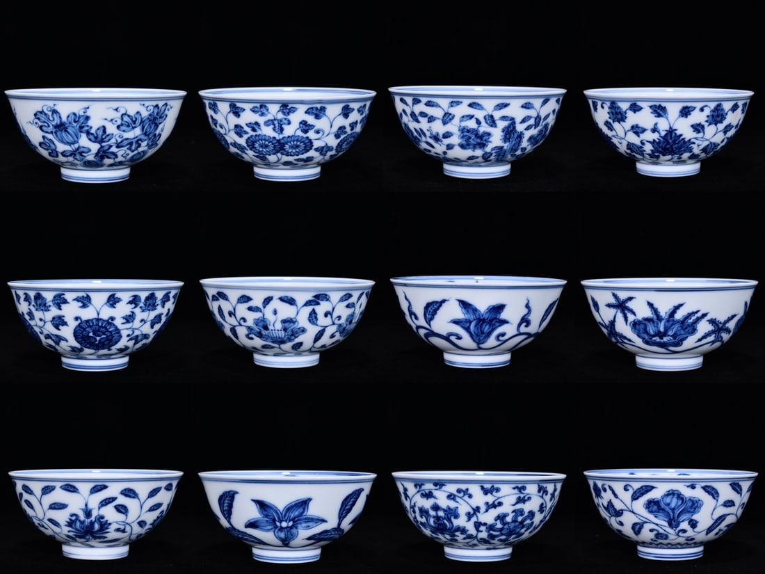 An Exquisite Blue and White Lotus Pattern Bowl (1 of 12)