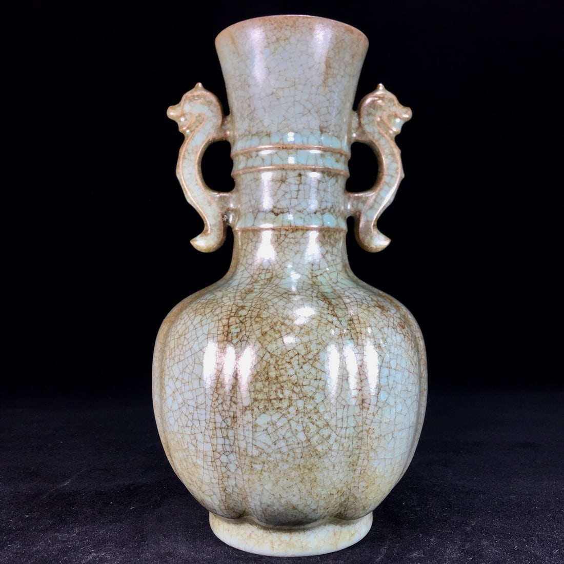 An Exquisite Ru yao Double-Ears Vase (1 of 9)