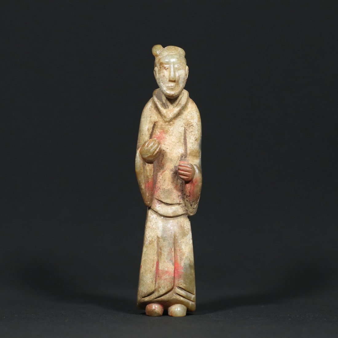 An Exquisite White Jade Figure Ornament (1 of 9)