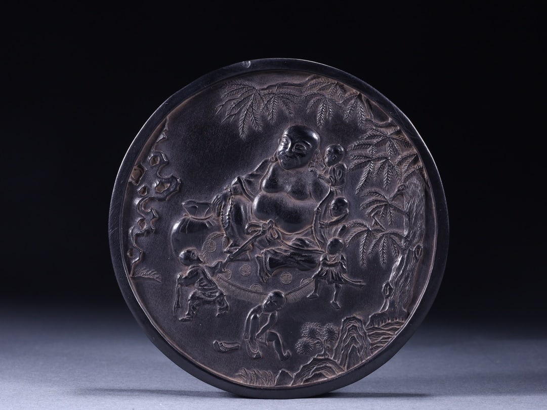 An Exquisite Character and Story Pattern with poem Inkstone (1 of 9)