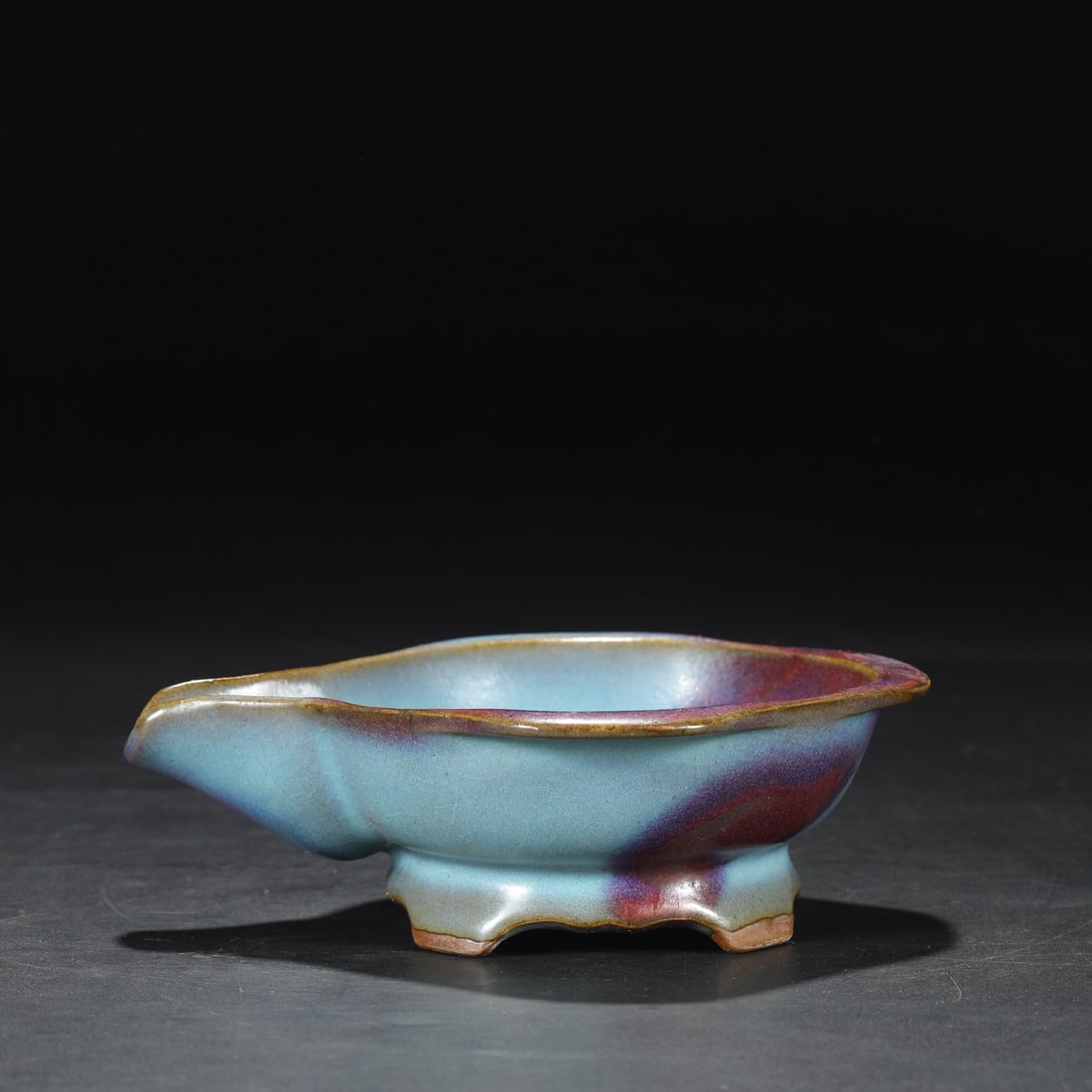A purple-red court royal wine cup from the Song Dynasty Jun kiln (1 of 9)